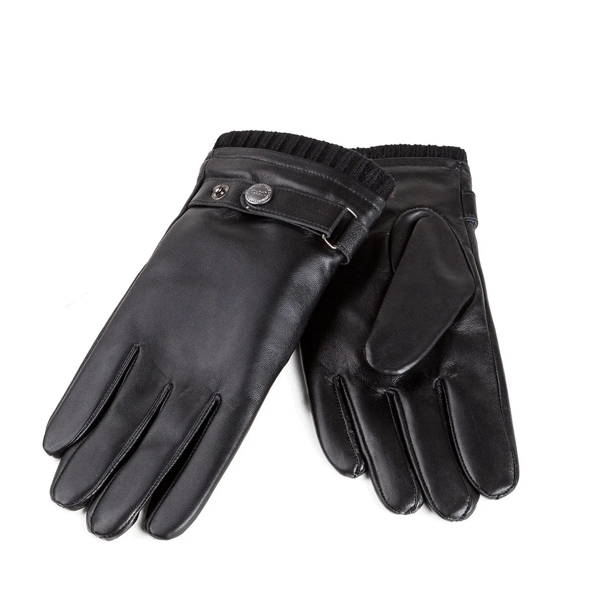 Ugg Mens Silver Stud Tab Glove (Touch Screen)