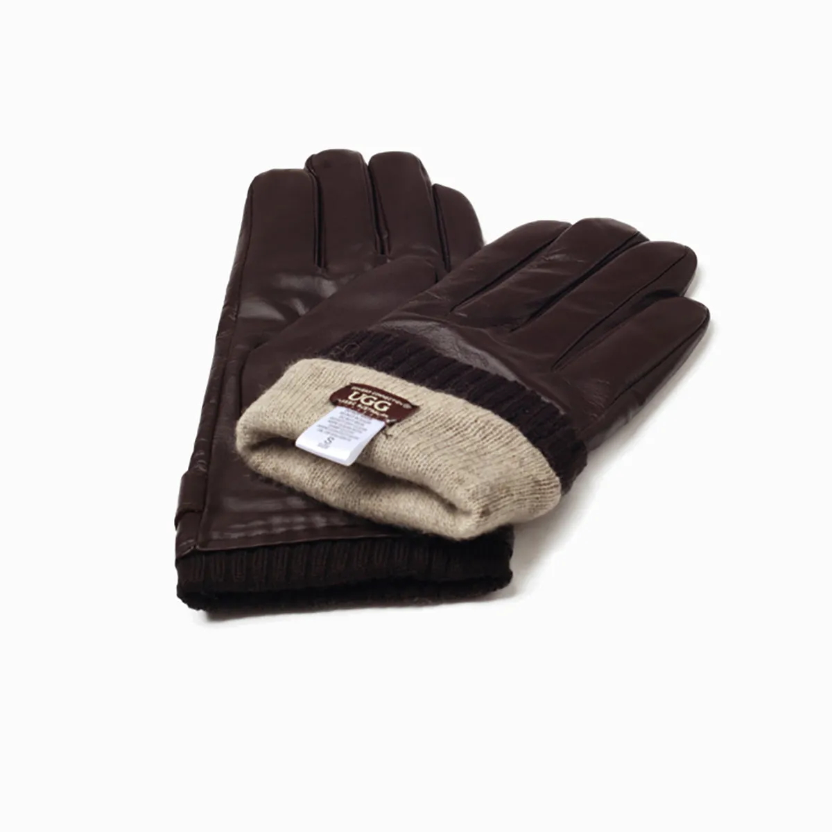 Ugg Mens Silver Stud Tab Glove (Touch Screen)