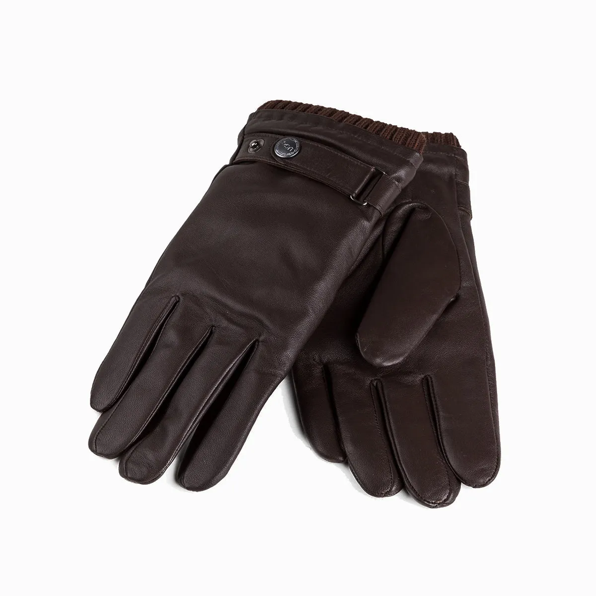 Ugg Mens Silver Stud Tab Glove (Touch Screen)