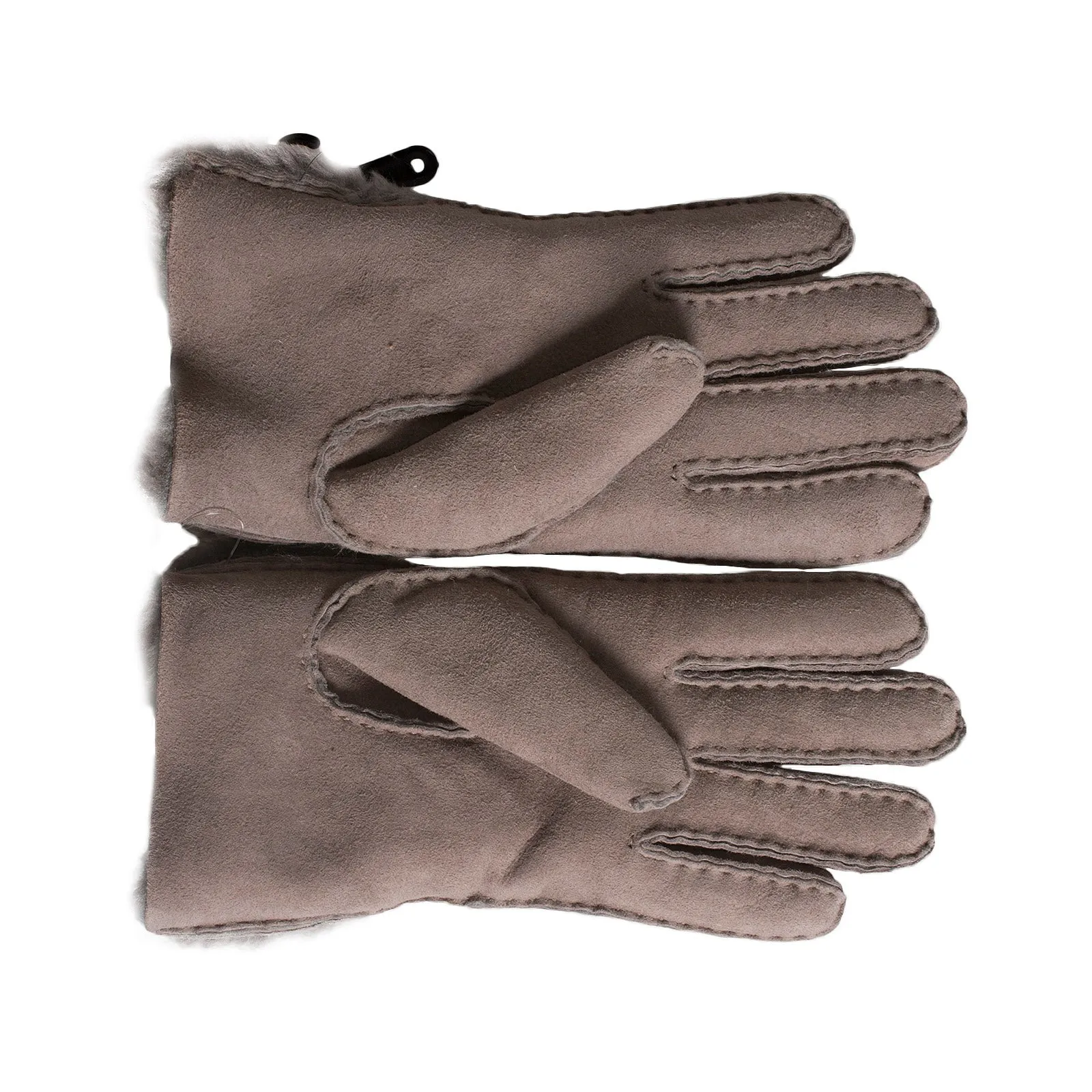 UGG Sheepskin Bow Stormy Grey Gloves - Women's