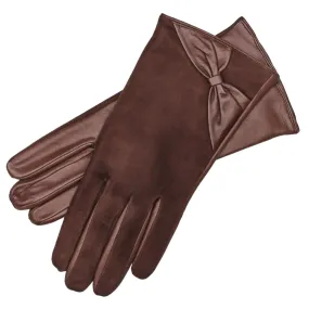 Vittoria Taupe Leather gloves