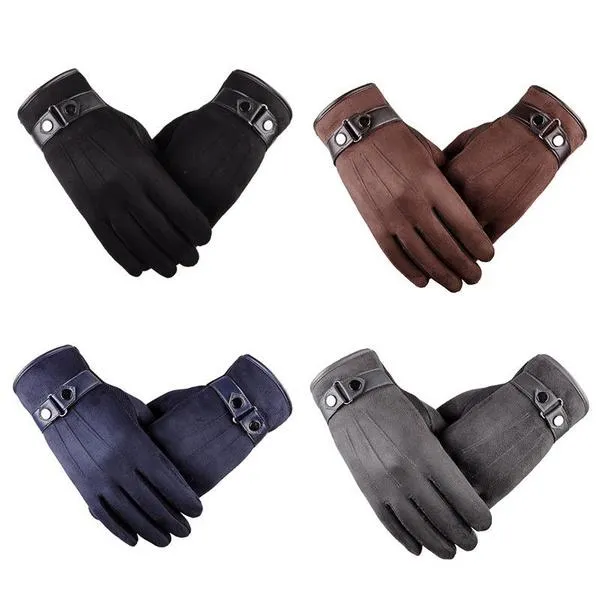 Warm Velvet Cold-Proof Gloves Thermal Touch Phone Screen