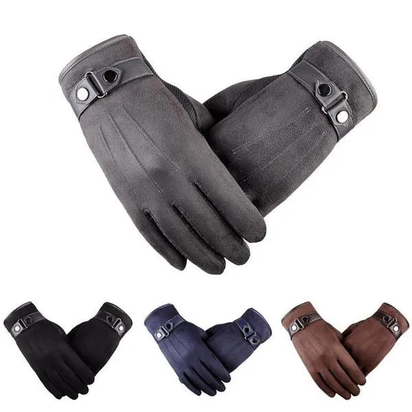 Warm Velvet Cold-Proof Gloves Thermal Touch Phone Screen