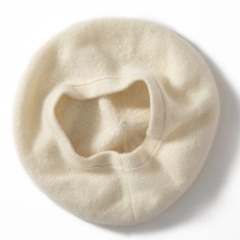 Women Berets 100% Pure Goat Cashmere