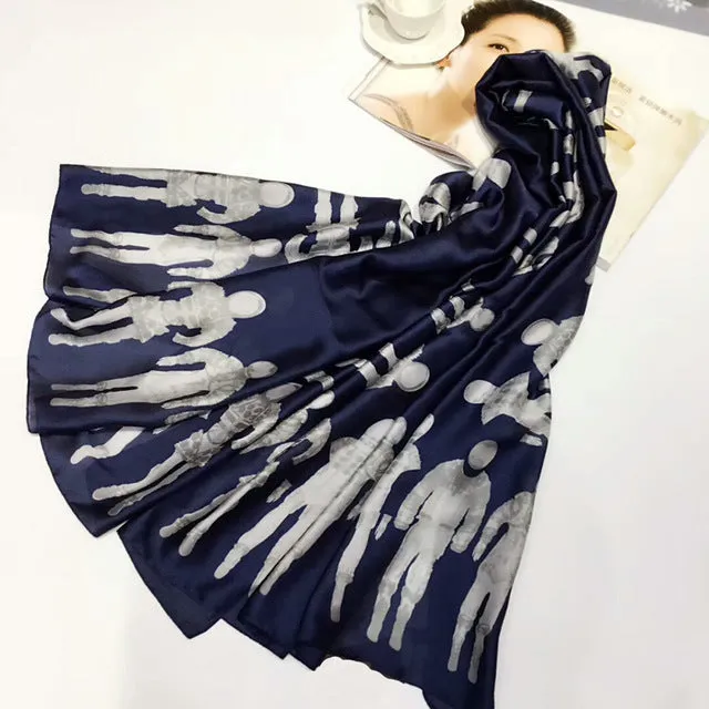 Women Shawl High Quality Silk Scarf