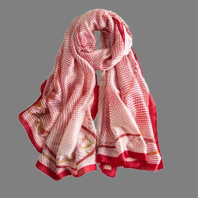 Women Shawl High Quality Silk Scarf