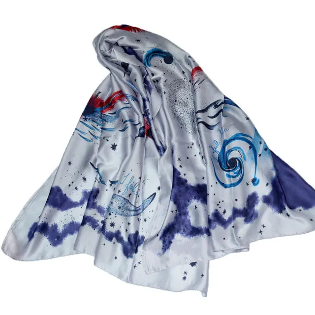 Women Shawl High Quality Silk Scarf