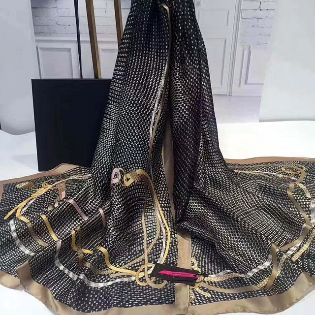 Women Shawl High Quality Silk Scarf