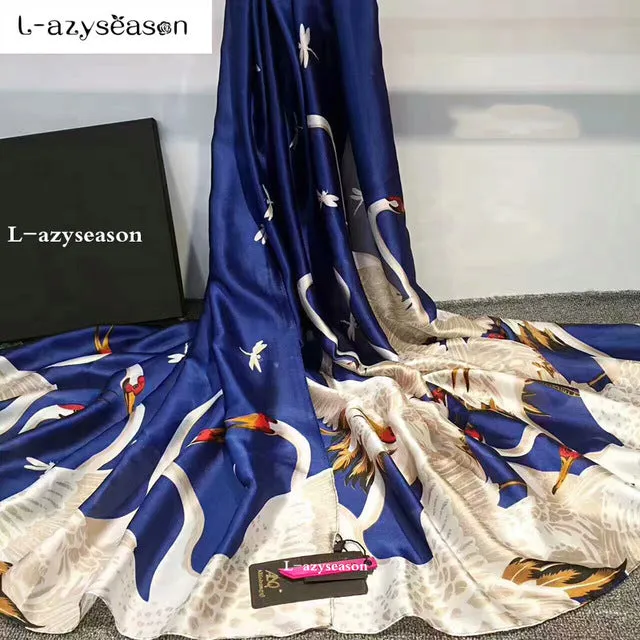 Women Shawl High Quality Silk Scarf