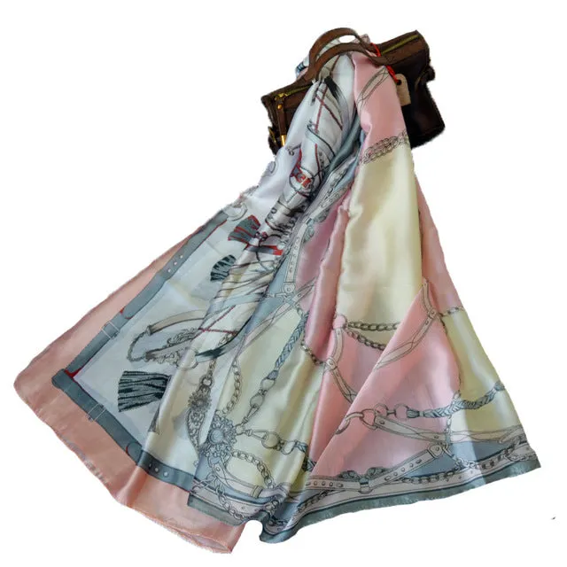 Women Shawl High Quality Silk Scarf