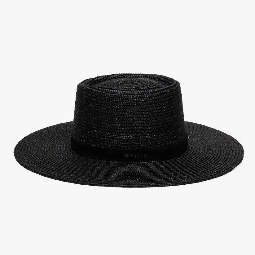 Wyeth Hats Everly Straw Hat in Black