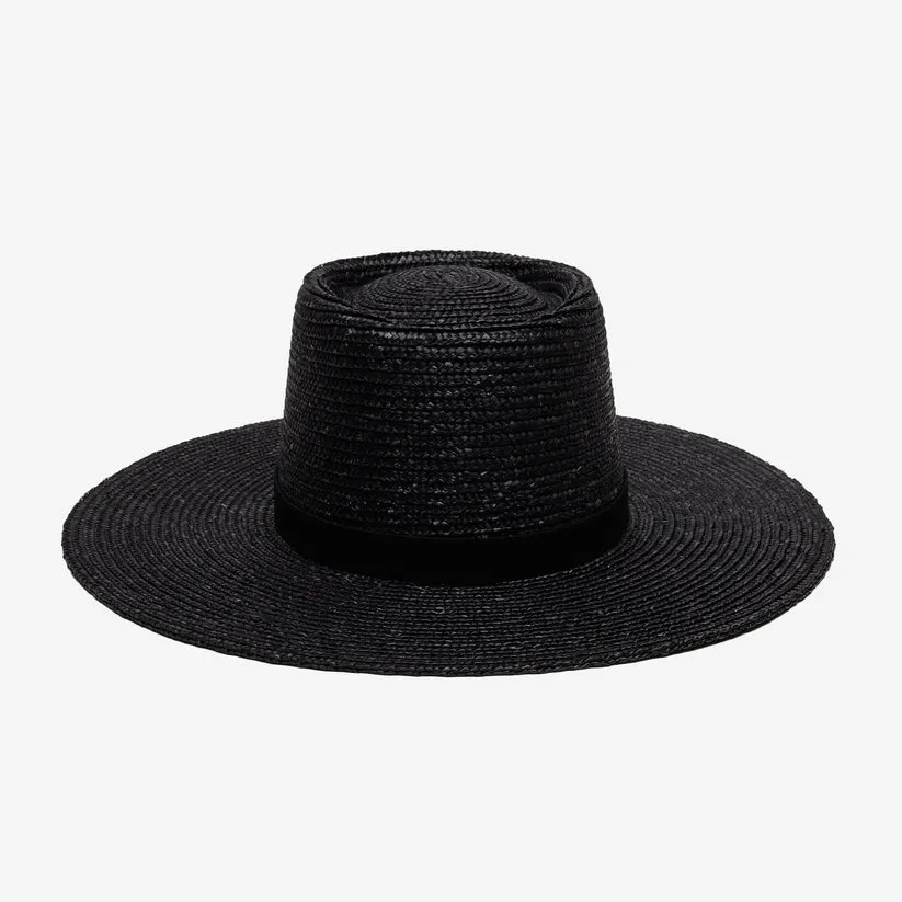 Wyeth Hats Everly Straw Hat in Black